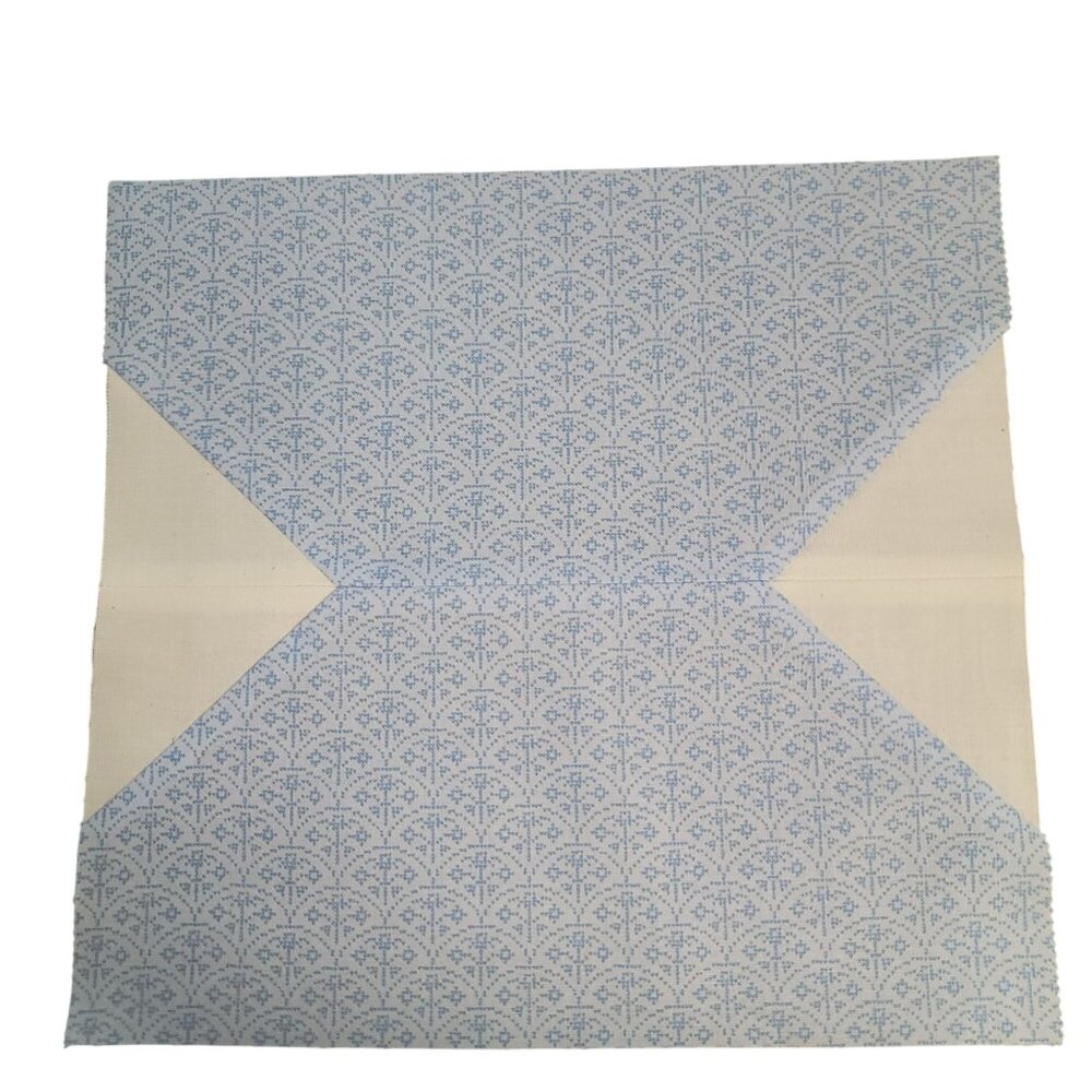 Snowball 14 Completed Quilting Blocks 10" Nordic Design Cotton Fabric Squares